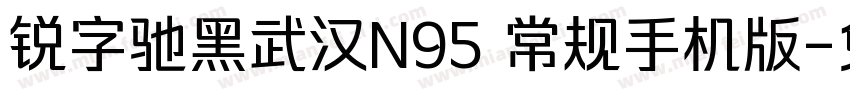 锐字驰黑武汉N95 常规手机版字体转换